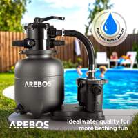 AREBOS Sistema de Filtrado de Arena con Bomba de 350 W - Eficiente y Fácil de Usar - details 28