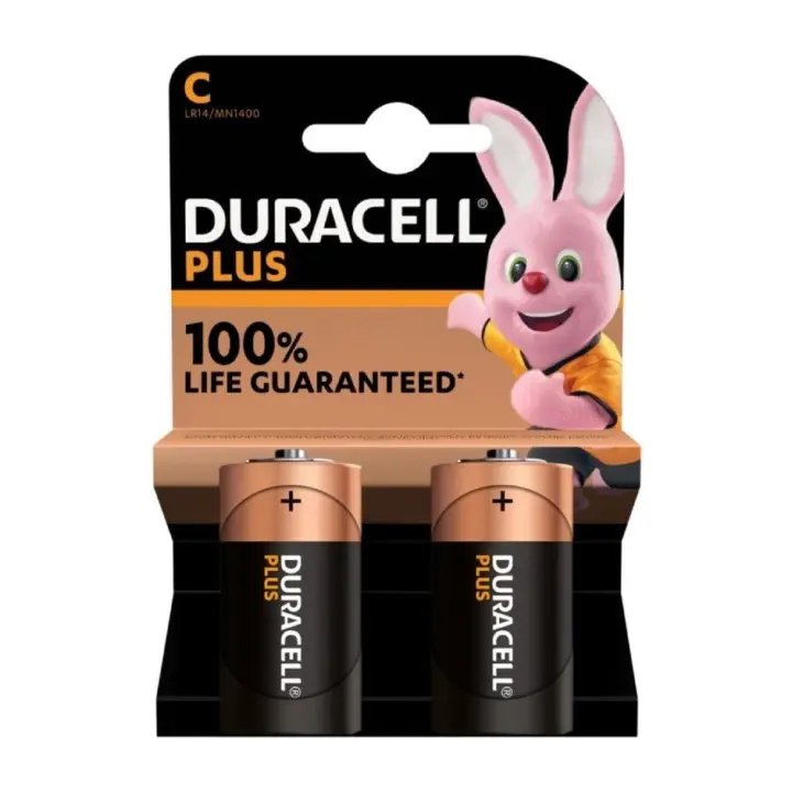 Duracell Pilas C LR14 · Pack 2 Unidades · 1,5V Alcalinas - 1