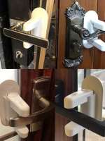 Cerradura De Seguridad Para Niños 1pc Bloqueo Fijo De Manija De Puerta Anti-Abertura Función Dinámica Sin Necesidad De Perforación - details 3