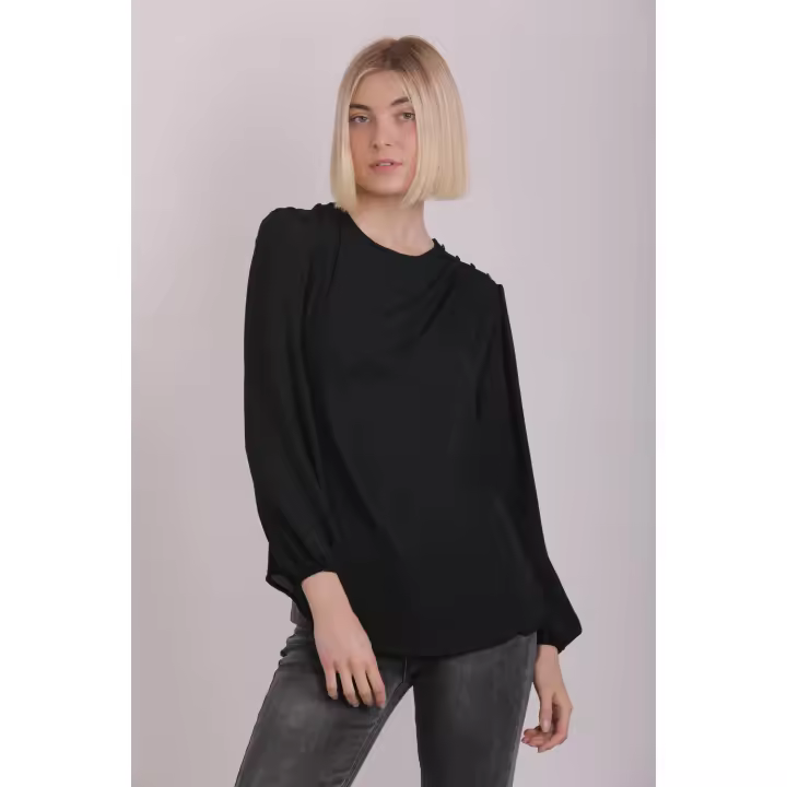 Blusa de Mimi-Mua+ Firenze con cierre en el hombro - Elegante y cómoda para lucir a la moda - 1