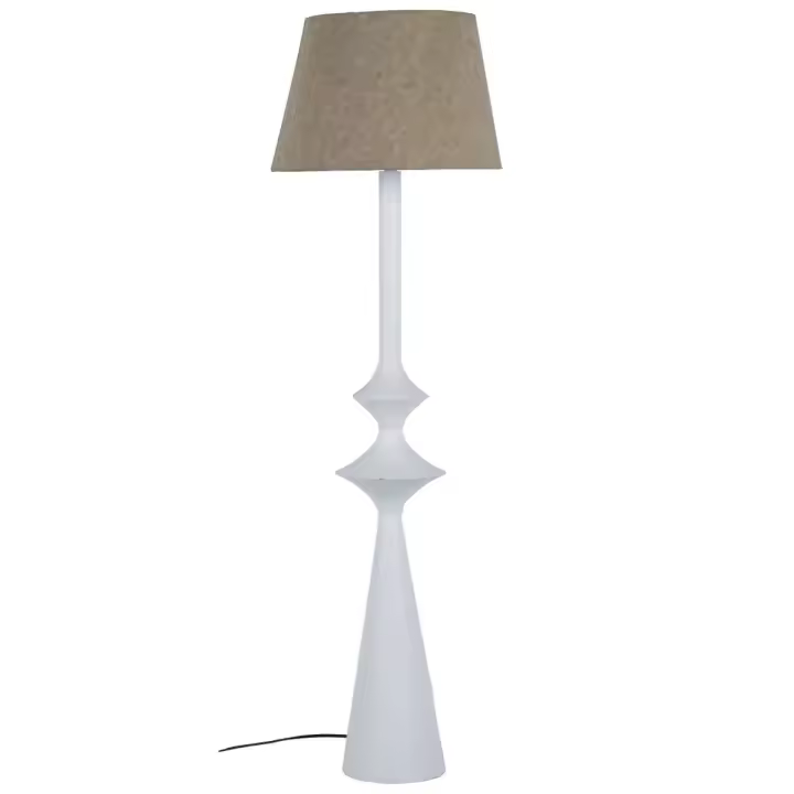 Lámpara de Pie Home ESPRIT Blanco 43 x 43 x 150 cm - 1
