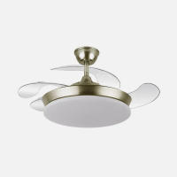 FABRILAMP- Ventilador Dc Tridente Mini 59w Cuero 4aspas Desp. 91d 6980lm Reg.intensidad Remoto+temporizador+memoria 3000-4000-6000k MUY SILENCIOSO - details 3