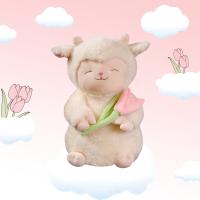 Juguete De Peluche Kawaii Tulip Lamb Animal De Peluche Suave Para Compañía De Sueño Juguete De Abrazo Suave Regalo De Cumpleaños Para Niños Regalo De San Valentín - details 0