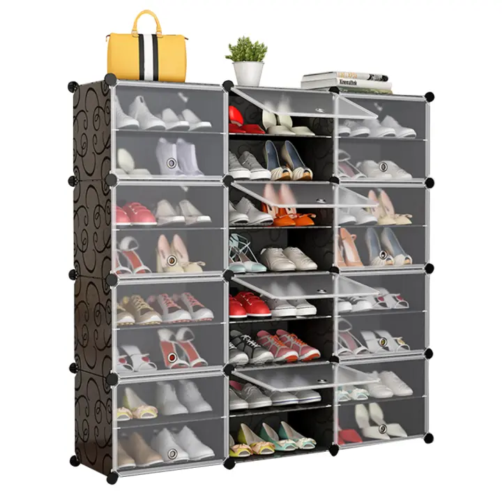 zapatero 12 compartimentos zapatero bricolaje zapatero zapatero de plástico - 1