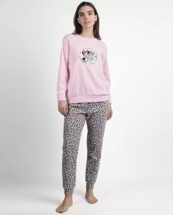 DISNEY Pijama Manga Larga Calentito Minnie Skin para Mujer - 1