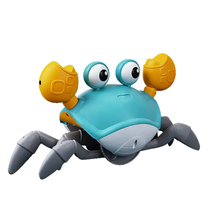MAGIC SELECT Cangrejo de Juguete para Gatear. Cangrejo para Bebés que Evita Obstáculos con Sensor. Juguete Interactivo con Luz y Música. Regalo Original para Niños y Niñas. - 1