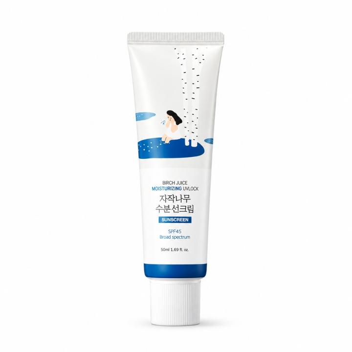 Round Lab Birch Juice Moisturizing Sunscreen SPF50+ PA++++ 50 ml | Protector Solar Facial Hidratante con Savia de Abedul — oferta en Miravia