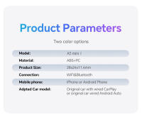 XUDA 2025 Adaptador Wireless CarPlay Android Auto Nuevo Mini Smart Box Universal Para Nissan Conectividad WiFi Rápida Plug And Play - details 18