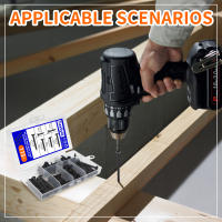 Kit De Tornillos De Madera M3.5 Cabeza Plana Con Encogimiento Cruzado 115 Piezas Herramientas De Fijación Para Carpintería Y Bricolaje - details 6