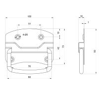 Manija De Levantamiento De Anillo Para Barco Yate Coche Bus Camión Marítimo Acero Inoxidable 316 Tamaño 3.9 X 2.9 Pulgadas Montaje En Línea - details 5