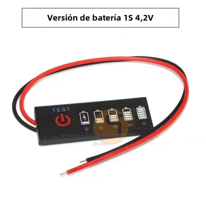 Indicador De Porcentaje De Batería De Litio 12V Pack 1-7S Pantalla De Capacidad De Batería Protección De Polaridad Inversa - 1