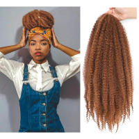 Pelo Sintético Marley Para Tejido De Cabello En Afro Kinky Largo Crochet Extensiones De Fibra Para Crear Peinados Twisted Braiding - details 2