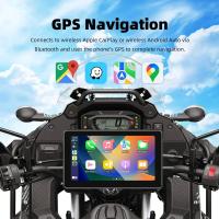 Monitor Portátil Srnubi 7 Pulgadas Para Motocicleta Con Pantalla LCD IPX7 Impermeable Para Wireless Apple Carplay Android Auto Moto Car Play Sistema De Visión Trasera Para Vehículos - details 6