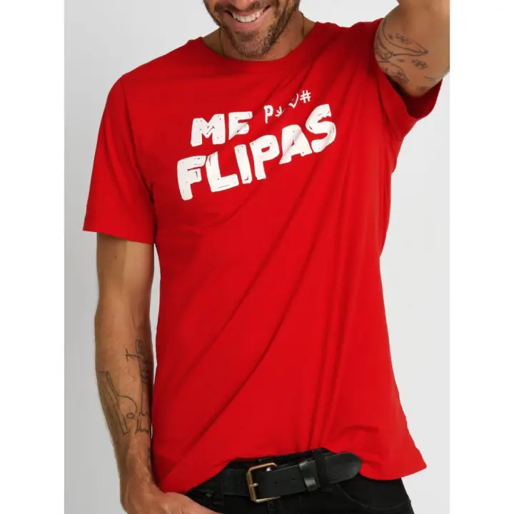 Aire retro Camisetas Hombre Marcas Ropa BLACK FRIDAY BLACK AIRE RETRO 15%  Camiseta unisex roja -Aire Retro- Me flipas - 1