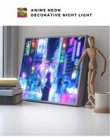 Lámpara LED De Anime Cyberpunk Para Habitaciones Futuristas Luz De Noche Con Paraguas Decorativa Para El Hogar Y Regalo - details 0