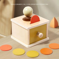 Juguete Montessori Caja De Monedas De Madera Con Juego De Bolas Y Puzzle Doble Cajón Regalo Educativo Para Bebés De 2 a 6 Años - details 9
