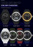 Reloj Deportivo De Lujo Para Hombre SANDA Dual-Display Quartz LED Digital Impermeable Cronógrafo Electrónico Con Pantalla LED Y Cuarzo - details 11