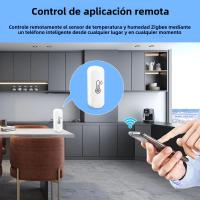 Sensor De Temperatura Y Humedad Inteligente Tuya Zigbee/Wifi Batería Poderada Termostato APP Seguridad Inteligente Compatible Con Google Home - details 2