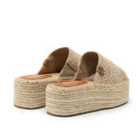 REFRESH 172461 05 Alpargatas de mujer 35843 25V PALA ANTELINA PLATAFORMA YUTE BEIG - details 1