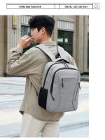 Mochila Impermeable Para Hombres Ultra Ligera Con Capacidad Para Portátil De 15.6 Pulgadas Estilo Casual Con Flecos Reflectantes Bolsa De Espalda Para Libros - details 15
