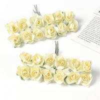 144Pcs Bouquet De Rosas Artificiales Para Decoración De Hogar Y Wedding Flores Falsas De Papel Para Regalos De Navidad Accesorios De Adorno Para Fiesta De Aniversario Y Bodas - details 12