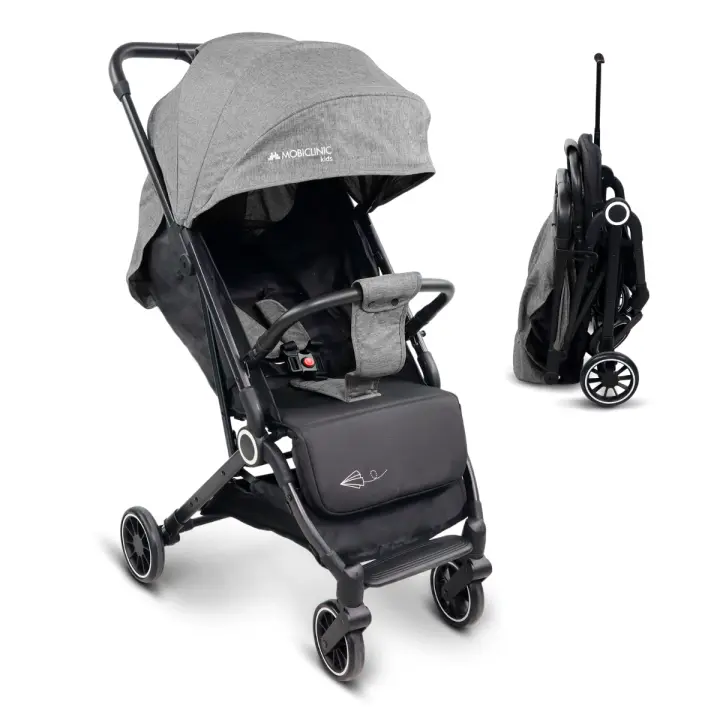 Silla de Paseo Ultracompacta Trip Mobiclinic® Kids  Arnés con 5 puntos Manillar para transporte Cesta 0-36 meses Ajustable al completo Monomando Capota desplegable Frenos bloqueables - 1