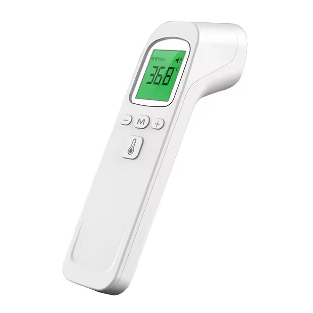 Kit para el hogar 3 en 1: tensiómetro digital, termómetro infrarrojo sin contacto y pulsómetro portátil. Controle la frecuencia cardíaca, la presión arterial y la temperatura corporal. Fundamental para la felicidad familiar. - 1