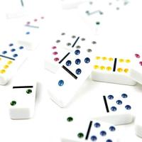 Euroxanty Dominó de 28 Piezas con Caja Metalica, Juego de Dominó, Dominó Portátil de 28 Piezas, Regalo, Ideal Viajes, Ideal Camping y Picnic, Juego en Familia, Dominó Niños y Adultos, Dominó, Dominoes, Dominó Juego, Juego de Dominó, Fichas de Colores - details 1