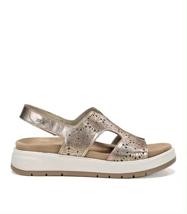 SANDALIAS CONFORT DE HORMA ANCHA FLUCHOS STREET F2007 DORADA - 1