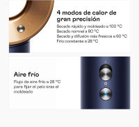 Secador de pelo Dyson Supersonic™ – Rizado+Muy Rizado (Azul de Prusia/ Cobre) Secado rápido. Sin calor extremo. - details 11