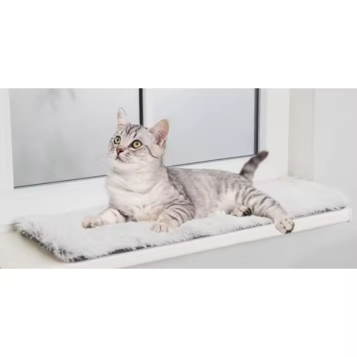 TRIXIE Colchoneta Harvey para Repisas - Pack de 2 unidades blanco-negro - 1