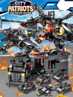 Nueva Kit De Bloques De Construcción DIY 6en1 Coche Policial Helicóptero Misil Vehículo Militar Para Niñas Modelo De Película Juguete Educativo Para Niños - details 1