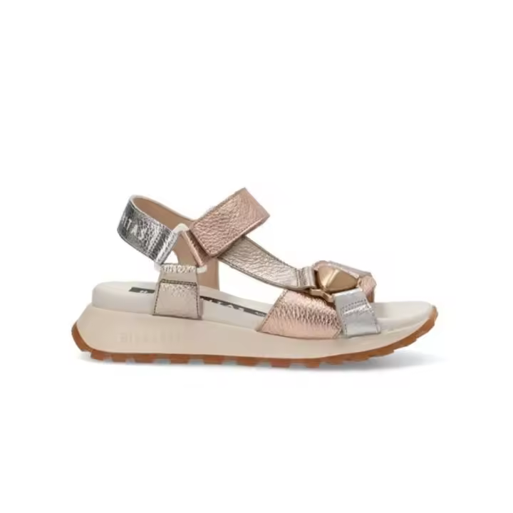 Sandalias Planas Hispanitas Chv253896 Mujer Oro - 1