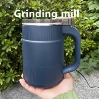 Molinillo de granos, molinillo de granos pequeño para uso doméstico, molinillo de café en polvo eléctrico portátil, molinillo de café pequeño multifuncional de acero inoxidable, molinillo de especias, regalo de Halloween. - details 0
