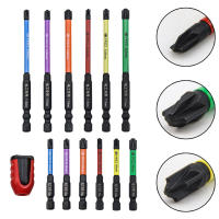 Juego De 4 Piezas De Puntas De Destornillador Eléctrico Con Imán Slotted Cross FPH1 FPH2 FPH3 FPZ1 FPZ2 FPZ3 Multifuncional Antideslizante De Acero De Aluminio - details 1