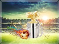 Taza De Cerveza Doble Acero Inoxidable 500/450ml Para Camping Al Aire Libre Y Viajes Taza De Café Con Asa Taza Portátil Aislada - details 7