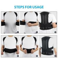 Corrector De Postura Cervical Ajustable Con Almohadillas De Hombro Y Cintura Transpirables Para Niños Y Niñas Alivio Del Dolor Lumbar - details 9
