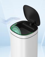 Cubo de Basura Automático de 50L con Sensor de Movimiento - Eliminación de Olores con Ozono, Indicador Luminoso Multicolor, Tapa de Acero Inoxidable - details 2