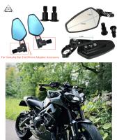 Espejo De Manillar Para Motocicleta Yamaha MT-07 MT-09 MT10 R6 R1 FZ1/FZS1000 FZ6 FZ6R XJ6 TMAX530 TMAX500 Aluminio Azul Y Blanco - details 0