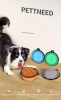 Tazón De Perro Plegable Y Portátil De Silicona Collapsible 350ML Alimentador De Alimentos Para Mascotas Para Viajes Al Aire Libre Y Perros Pequeños - details 0