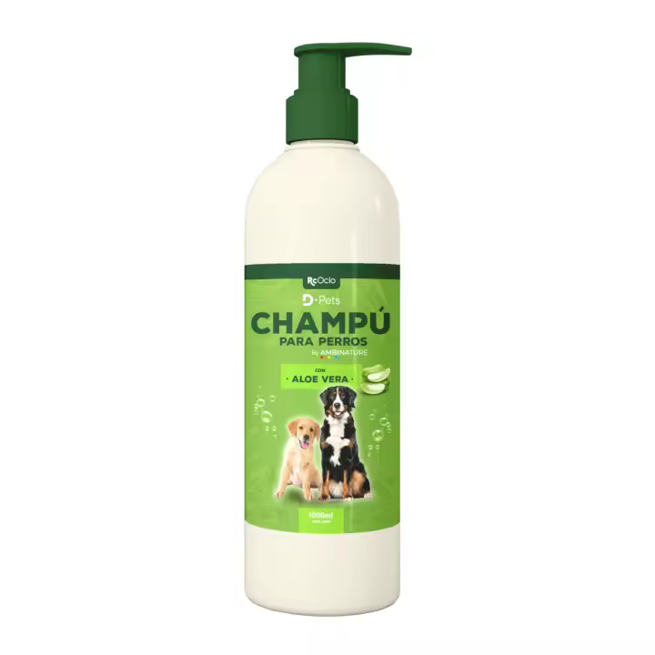 Rcocio Champú Perros Piel Sensible Aloe Vera | Hidratación Profunda | 1 Litro - 1