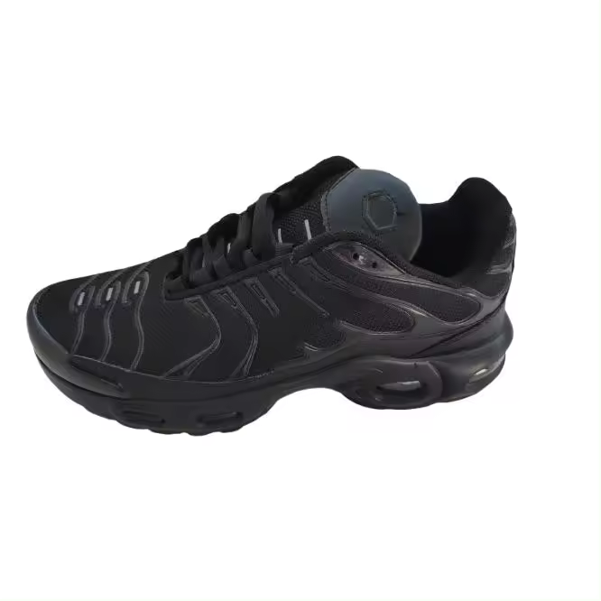 Mº 5 DEPORTIVAS TIPO TN NEGRAS CON CAMARA DE AIRE EN LA SUELA ECHAS EN TEJIDO MUY SUAVE Y LIGERAS IDEALES PARA TODO - 1