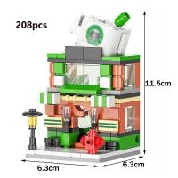 Kit De Bloques De Construcción DIY Para Niñas Modelo De Casa Y Callejón Playa Clásica De Película Juguetes Educativos Para Niños Edad 6-12 - details 5