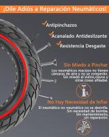 Rueda Maciza 10x2.5 Pulgadas (Llanta ancho 45mm)Antipinchazo para Patinete Eléctrico,Goma Sólida, Neumático Sólido para Ninebot Segway MAX G30 G30P G30LP, Kugoo M4 M4Pro F40/,hiboy S2 Max / max3 / Titan Pro / Titan / gotex G4 / g Max,10 Pulgadas 60/70-6.5 - details 2