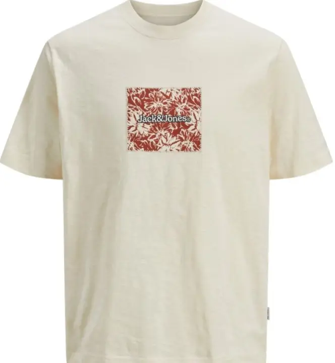 Camiseta JACK & JONES JORSPLIT AOP BRANDING TEE 12272993 BEIGE Beige - 1