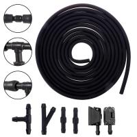 Juego De 7 Piezas De Braza De Limpiaparabrisas Frontal Con Boquilla De Lavado Ajustable En 4 Direcciones Y Válvula De Cheque Tube De 2m T Pieza Y Pieza Recta - details 4