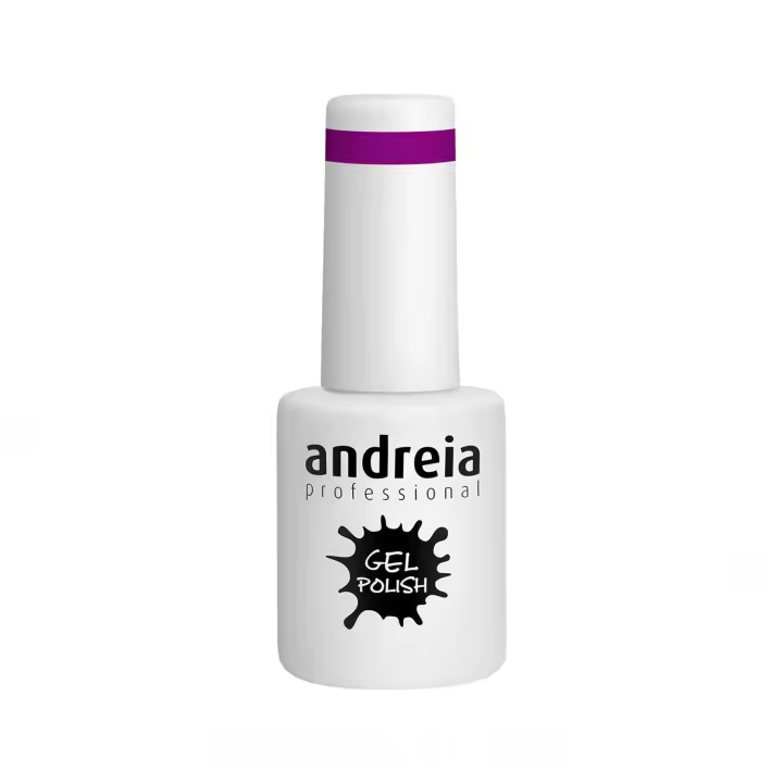 Andreia professional gel polish esmalte semipermanente 10,5 ml color 266, esmalte semipermanente con duración de 4 semanas color morado - 1