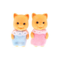 2PCS Figuras De Animales De La Selva Conejo Gato Tigre Pollo Juguete Coleccionable De Dibujos Animados Para Niños Regalos Ornamento Familiar Simulación - details 14