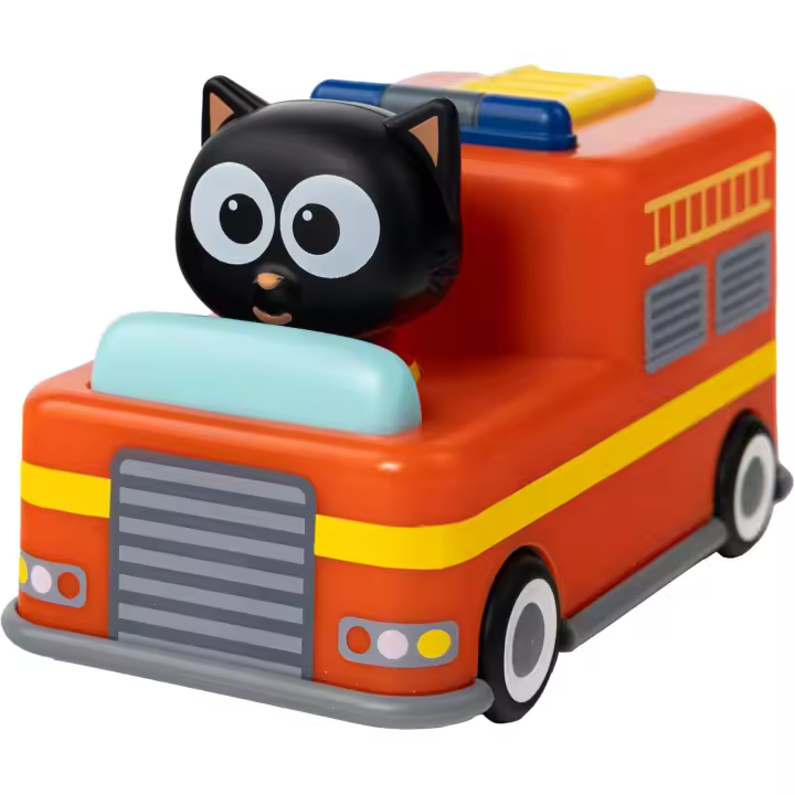 BANDAI - Minimotor de bomberos de la serie de dibujos animados con emocionantes funciones de retroceso y marcha - Vehículo de emergencia - Coleccionable - Idea Regalo - Recomendado para mayores de 3 años. - 1