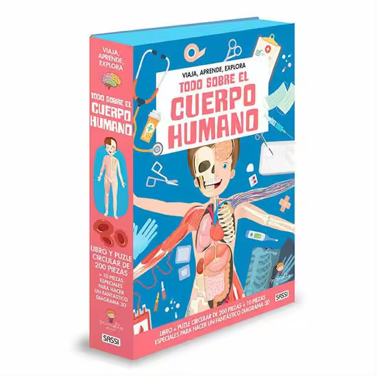 Libro con Puzle: Todo Sobre el Cuerpo Humano - 1